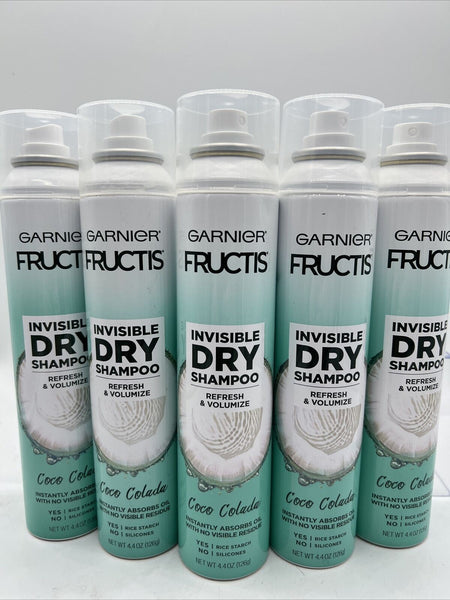 (2) Garnier Fructis CoCo Colada Invisible Dry Shampoo No Visible Residue 4.4 oz