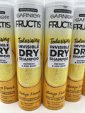 (3) Garnier Fructis Mango Punch Invisible Dry Shampoo Texturizing 3.67oz