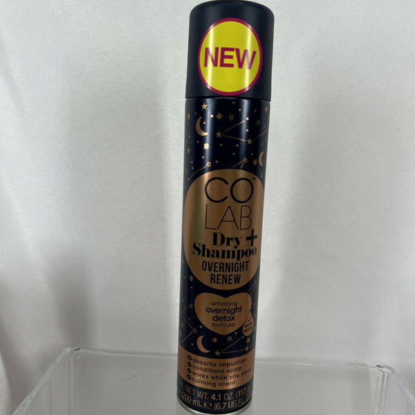 Colab Dry Shampoo Spray Overnight Renew Detox Scalp 6.7oz Clear No Residue