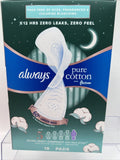Always Pure Cotton FlexFoam Pads 18 Ct Size  5 Overnight Absorbency Flexi Wings