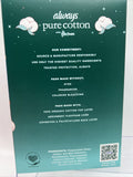 Always Pure Cotton FlexFoam Pads 18 Ct Size  5 Overnight Absorbency Flexi Wings