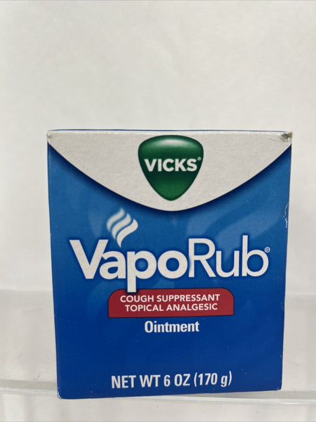 Vicks VapoRub Cough Suppressant Chest Rub For Cough Original 6oz 11/23+