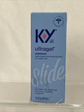 K-Y KY Ultra Gel Slide Premium Water Based Personal Lubricant 1.5oz 12/22 Sealed
