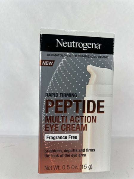 Neutrogena Rapid Firming Peptide Multi Action Eye Creme Fragrance Free Wrinkles