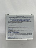 Neutrogena Triple Age Repair Moisturizer Night Hexinol Vitamin C Face 1.7 oz
