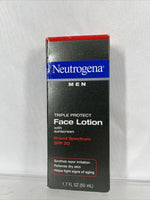 Neutrogena Men Triple Protect Face Lotion with Sunscreen SPF 20 1.70 oz