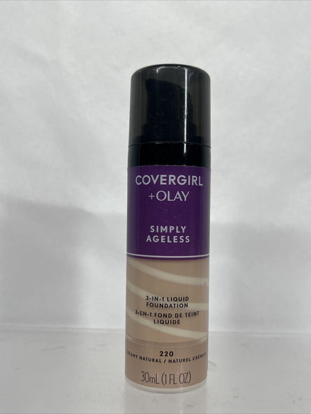 Creamy natural 220￼ CoverGirl + Olay Simply Ageless 3-in-1 Foundation