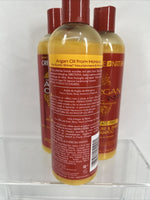 (3) Creme of Nature Moisture & Shine Shampoo Argan Oil Hydrate DeTangle 12oz