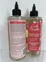 (2) Carol's Daughter Wash Day Delight Water - Foam Rose Vegan Shampoo 16.9oz