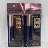 (2) L'Oreal Voluminous 222 DARK NAVY Lash Paradise Moonlight Mascara .28oz