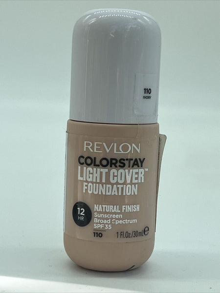 (2) Revlon 110 Ivory ColorStay Light Cover Liquid Foundation 1oz