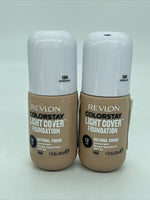 (2) Revlon 130 Porcelain ColorStay Light Cover Liquid Foundation 1ozCOMBINE SHIP