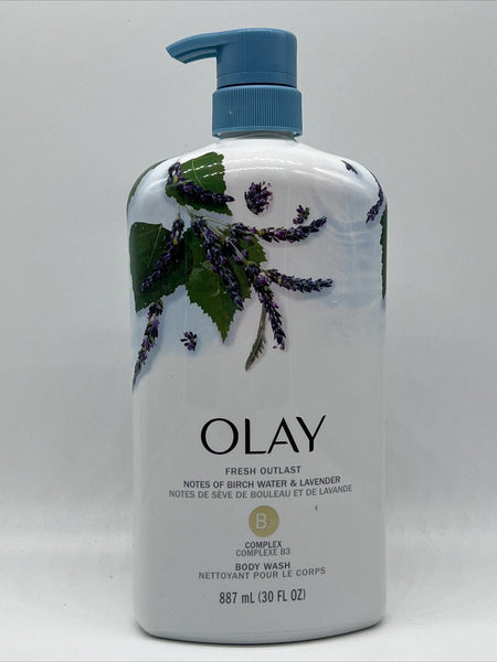 Olay Fresh Outlast Body Wash with B3 Plus Birch Water and Lavender 30.0 fl oz