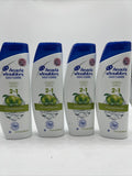 (4)  Head & Shoulders 2-In-1 Green Apple Shampoo & Conditioner 13.5oz