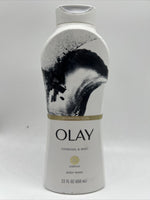 Olay Crushed Charcoal Mint Complex Hydrating Glow Body Wash B3 22oz