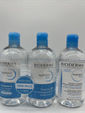 (3) Bioderma Hydrabio H2O Hydrating Micellar Cleansing Water 16.7 fl oz 500ml