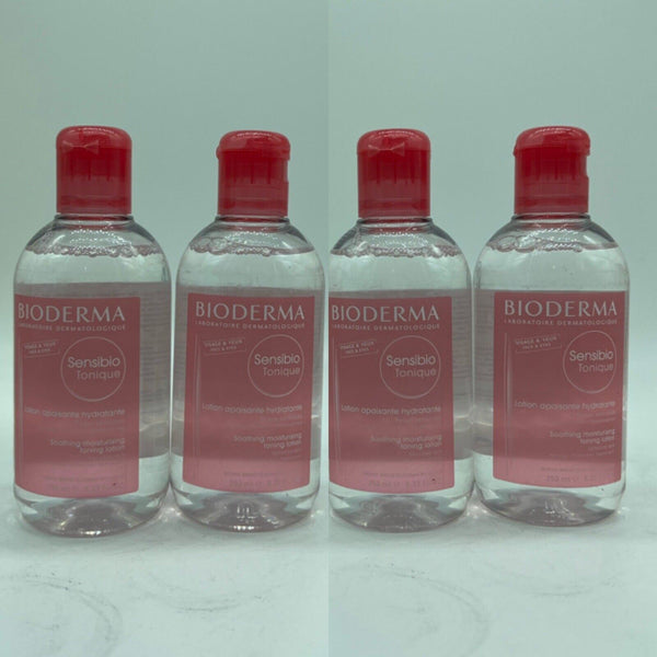 (4) Bioderma Sensibio Tonic Lotion 8.33oz Facial Toner Face Eyes 2ndSET FREESHIP