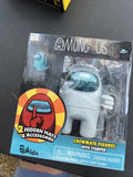 Among Us White Crewmate 4.5" figure Stamper Series 1 Toikido Toilet Paper Head