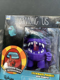 Among Us Purple Crewmate 4.5" figure Stamper Series 1 Toikido 2 Hidden Hats