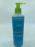 Bioderma Sebium Purifying Cleansing Foaming Gel Combo/Oily Face Wash Pump 6.67oz