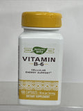 Nature's Way Vitamin B-6 Energy Support 50 MG  100 Capsules 7/24 COMBINE SHIP!!