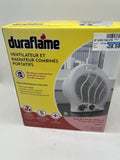 Duraflame Portable Desktop Fan Heater Adjustable 8.5” x 10.25”  New