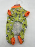Skeleton pajama￼ Boo Halloween Dog Cat￼￼ Pet Central X-Small Lime Trick Treat XS