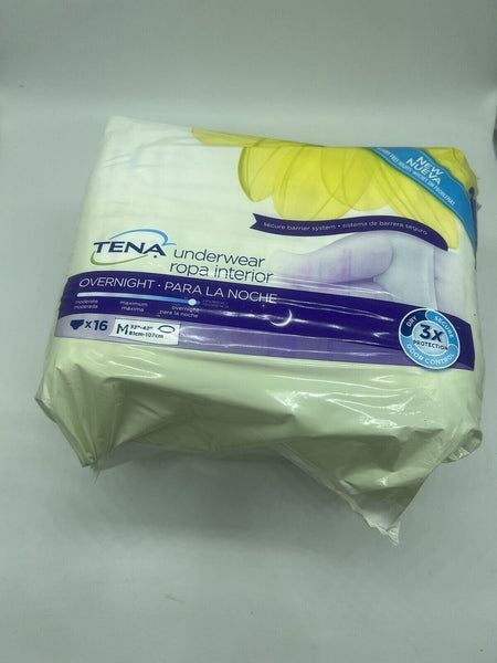 Tena Incontinence Underwear For Women  Overnight Medium 16 Count