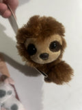 Aurora - Shoulderkins 6" Sloth Brown Furry  Plush Stuffed Animal Companion Bear