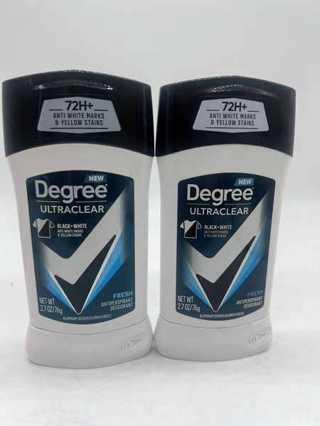 (2) Degree Men UltraClear Black + White Fresh Antiperspirant Deodorant, 2.7 oz