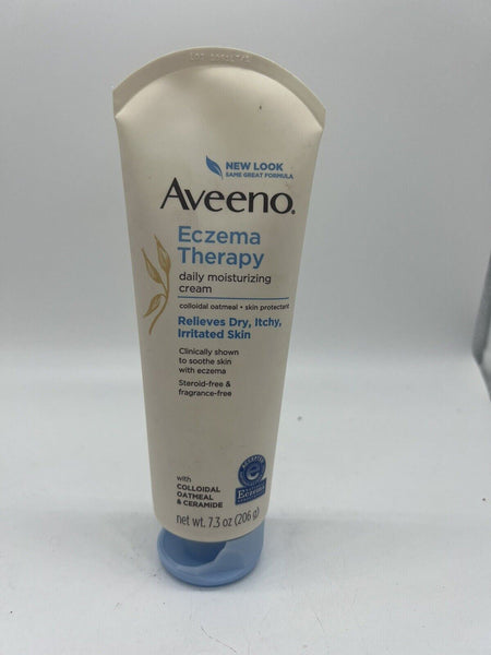 NEW Aveeno Therapy Moisturizing Creme Dry Cracked Itchy Lotion 7.3oz