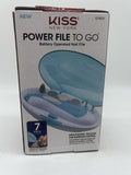 Kiss New York Power File To Go 7 Piece Portable Nail file System Acrylic Battery