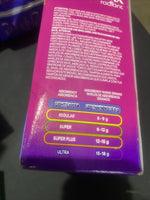 Tampax Radiant L Light Absorbency Cleanseal Wrapper Tampons Unsecented 28ct