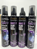 (4) L'Oreal Hair Care Advanced Hairstyle Boost It Volume Inject Mousse 8.3oz