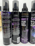 (4) L'Oreal Hair Care Advanced Hairstyle Boost It Volume Inject Mousse 8.3oz
