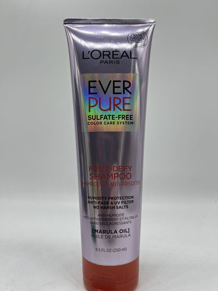 L'Oreal Paris Ever Pure Frizz-Defy Shampoo Marula Oil Color Care 8.5 fl.oz.