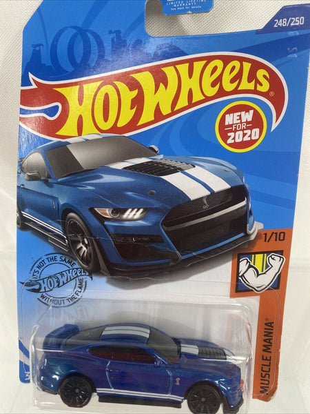 Hot Wheels Muscle Mania #248 2020 Ford Mustang Shelby GT500 Dark Blue 1/64 Loose