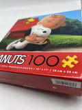 Peanuts 15x11” Best Friends Charlie Brown Snoopy WoodstocK Puzzle 100 pc