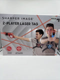Sharper Image 2 Player Electronic Laser Tag Game Blasters Target Red Blue Action