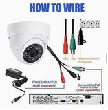 5MP Dome TVI CCTV Security Camera Outdoor led  Full Color Night 2.8mm Wide View