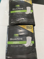 (2) Depend Incontinence Guards for Men Maximum Absorbency 2x84 Count 168 Ttl