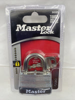 Master Lock 1" Laminated Steel Warded Locking Padlock 9/32" Shackle 500D key