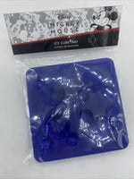Disney Mickey Mouse Ice Cube Tray Blue Flexible Plastic 4 Part Jello Mold