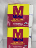 (2) Midol Complete 24 Caplets Period & Multi-Symptom Relief 3/23