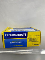 Preparation H, Hemorrhoidal Suppositories, 12 Count 5/23 COMBINE SHIPPING