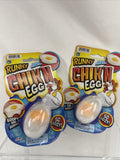 (2) JA-RU Runny Chick'n Egg Goopy & Gushy So Oozy Slime Feels Real Gag Gift Toy