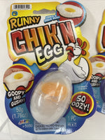 (2) JA-RU Runny Chick'n Egg Goopy & Gushy So Oozy Slime Feels Real Gag Gift Toy