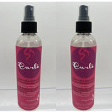 (2) Curls Lavish Curls Moisturizer Spray Pomegranate Leave In Conditions 8 oz