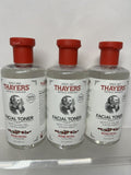 (3) Thayers Alcohol-free Facial Toner Rose Petal Witch Hazel Aloe Vera 12oz