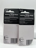 (2) Scotch Purple Mega Glue Stick 1.4Oz  Fast Permanent Dries Clear COMBINE SHIP